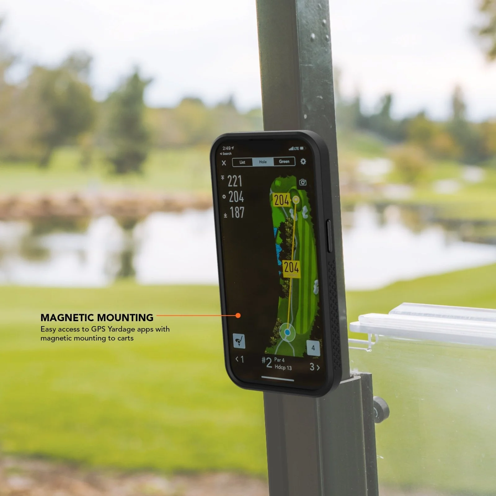 iPhone 15 Plus | Eagle 3™ Magnetic Golf Clear Phone Case - Image 5